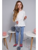 Bluza fetita crem cu stelute NDZ8136 - Magazin online - Boutique